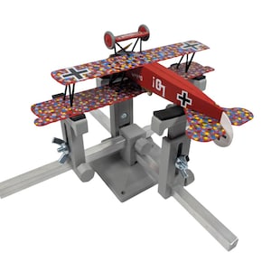 Stojak na modele samolotów do składania i malowania, w pełni regulowany, do wielu skal i typów modeli. 1/32, 1/48, 1/72, 1/144