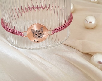 Gepersonaliseerde huisdier portret armband, aangepaste huisdier foto armband, hond naam sieraden, huisdier Memorial sieraden, handgemaakte sieraden, huisdier minnaar cadeau