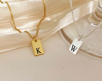 Personalisierte Initialen Halskette, Personalisierte Initialen Halskette, Minimalistische Halskette, Zierliche Halskette, Handgemachter Schmuck, Geschenk Für Sie