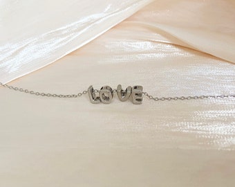 Personalisierte Buchstaben Fußkettchen, Namen Fußkettchen, Damen Fußkettchen, Sommer Schmuck, Zierliche Fußkettchen, Geschenk für sie, Alltags Fußkettchen, Ballon Buchstabe Fußkettchen