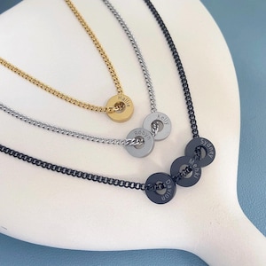 Custom Name Necklace for Dad, Personalized Men’s Necklace, Father&#39;s Day Gift For Him, Dad Gift, Gift for Husband, Christmas Gift