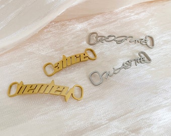 Personalized Name Shoe Buckle, Running Shoe Tags, Runner Gift, Shoe Jewelry Accessories, Best Friend Gift, Gift for Her/Him