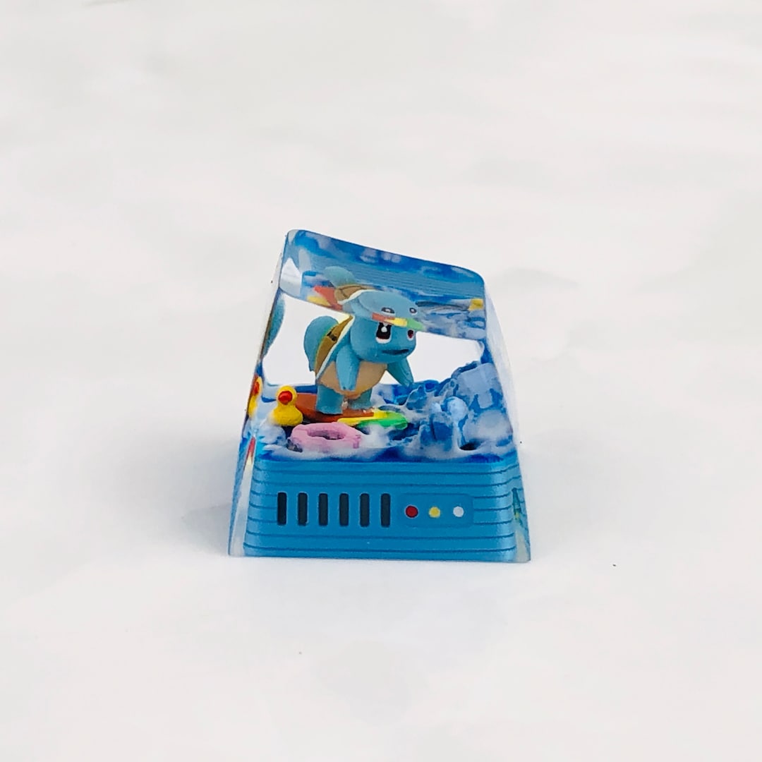 Squirtle Custom 1U Keycaps Pokemon Keycap Cute FILCO Etsy