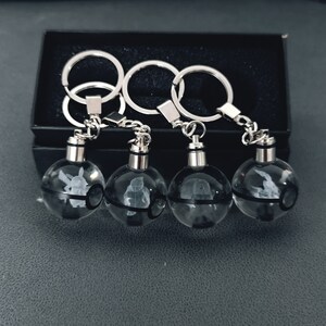 Pokemon-Kristall-LED-Schlüsselanhänger, individueller Kristallkugel-Schlüsselanhänger, 30 mm, Pokeball-Keying, Pokemon-Geschenke Bild 10