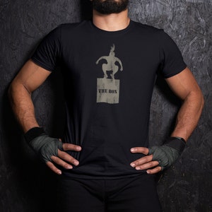 T-shirt The Box Jump - Design CrossFit con silhouette invecchiata - Perfetta per gli appassionati di fitness