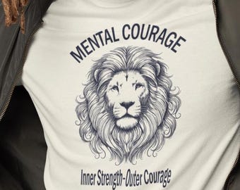 Grafisch T-shirt Lion Head: inspirerend uniseks T-shirt
