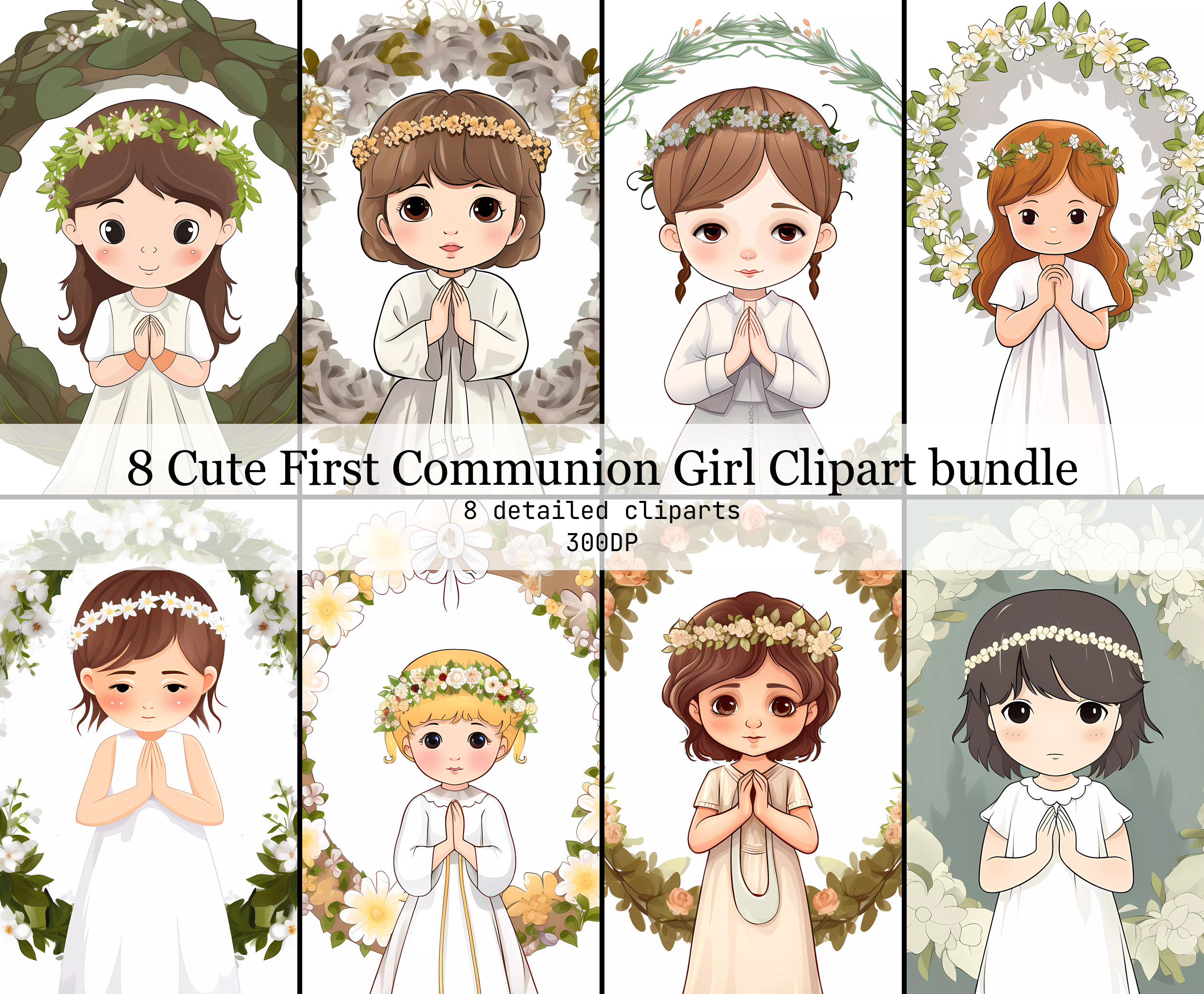 First Holy Communion Clip Art Girl
