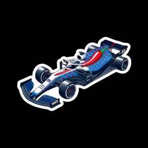 Carlos Sainz #55 Racing Car Sticker: Motorsport Fan Gift