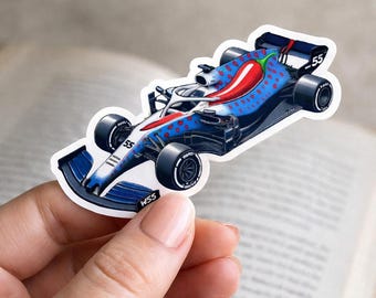55 Racing Car Sticker: Unique Motorsport Fan Gift, Sainz Motorsport Glossy Vinyl