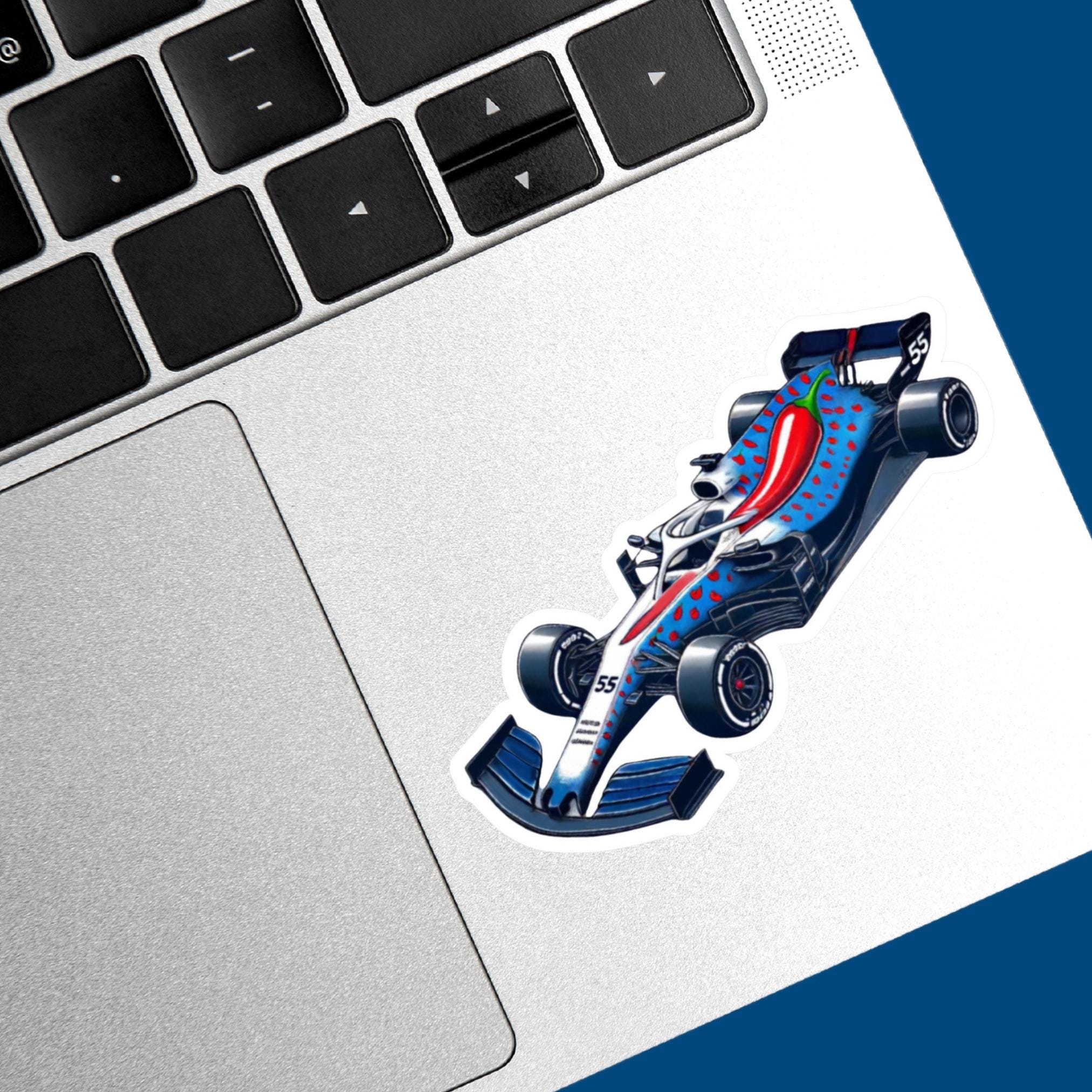 55 Racing Car Sticker: Unique Motorsport Fan Gift, Sainz Motorsport ...