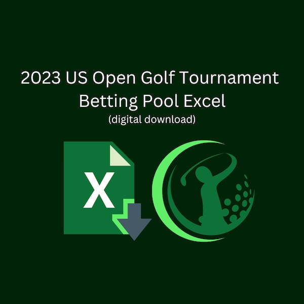 2023 US Open Golf Tournament Betting Pool Excel Spreadsheet