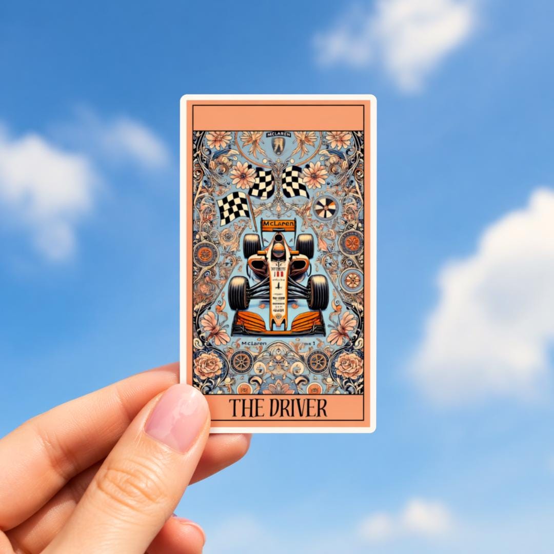 Motorsport Tarot Card Sticker Norris & Piastri Vinyl Decal - Etsy