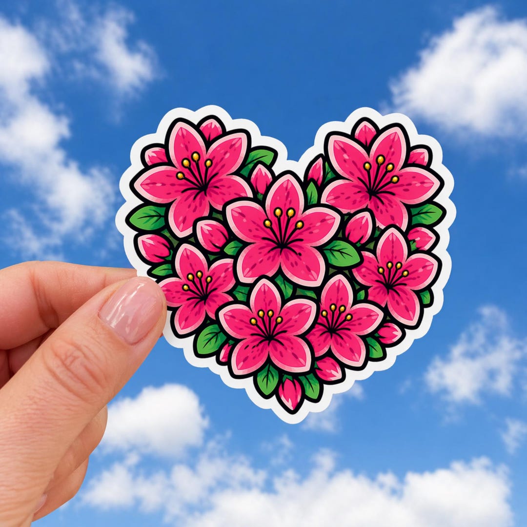 Azalea Golf Sticker Pink Floral Decal Preppy Country Club Gift - Etsy