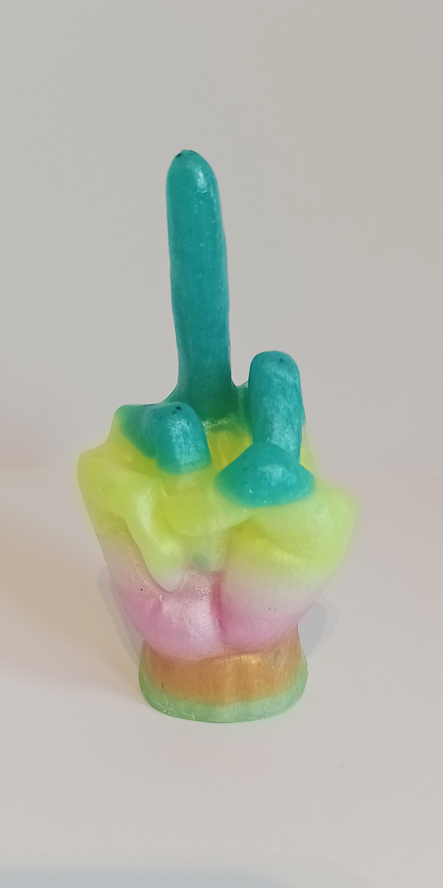 Rainbow Rude Hand Gesture - Etsy