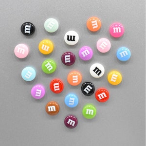 M&M's Fridge Magnet for Refrigerator Candy Beans Magnet Fridge Decor Colourful Magnet for Whiteboard Decor Magnetic Photo Frame A set of 14 image 3