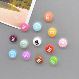 M&M's Fridge Magnet for Refrigerator Candy Beans Magnet Fridge Decor Colourful Magnet for Whiteboard Decor Magnetic Photo Frame A set of 14 image 4