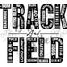 Instant Download, Track&field, Word Art, Track, Running, Sports PNG ...