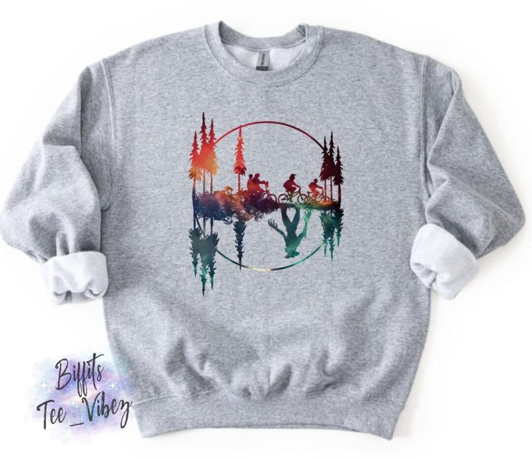 Stranger Things Inspired, Upside Down, Comfy Crewneck Sweatshirt. Etsy