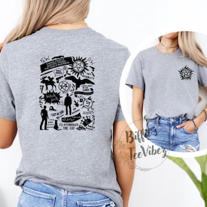 Supernatural Inspired, SPN Phrases, Fun SPN Tee, Supernatural Fan, Made To Order! Bella Canvas Short Sleeve Unisex Tee
