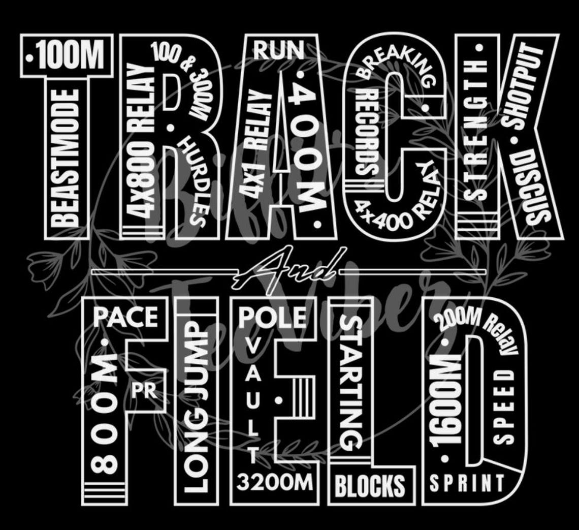 Instant Download, Track&field, Word Art, Track, Running, Sports PNG ...