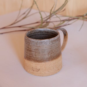 Stoneware tea or coffee cup handcrafted in ceramic image 1