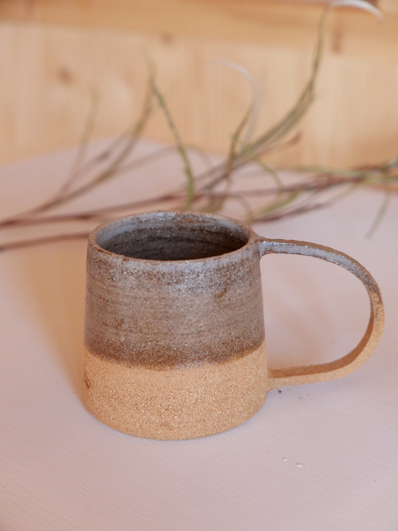 Stoneware tea or coffee cup handcrafted in ceramic image 2