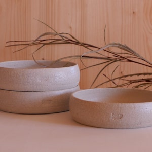 Handcrafted stoneware ceramic plate