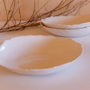 Assiette porcelaine fabrication artisanale