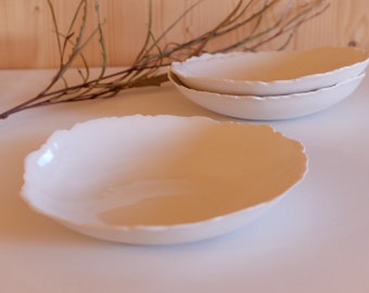 Handcrafted porcelain plate