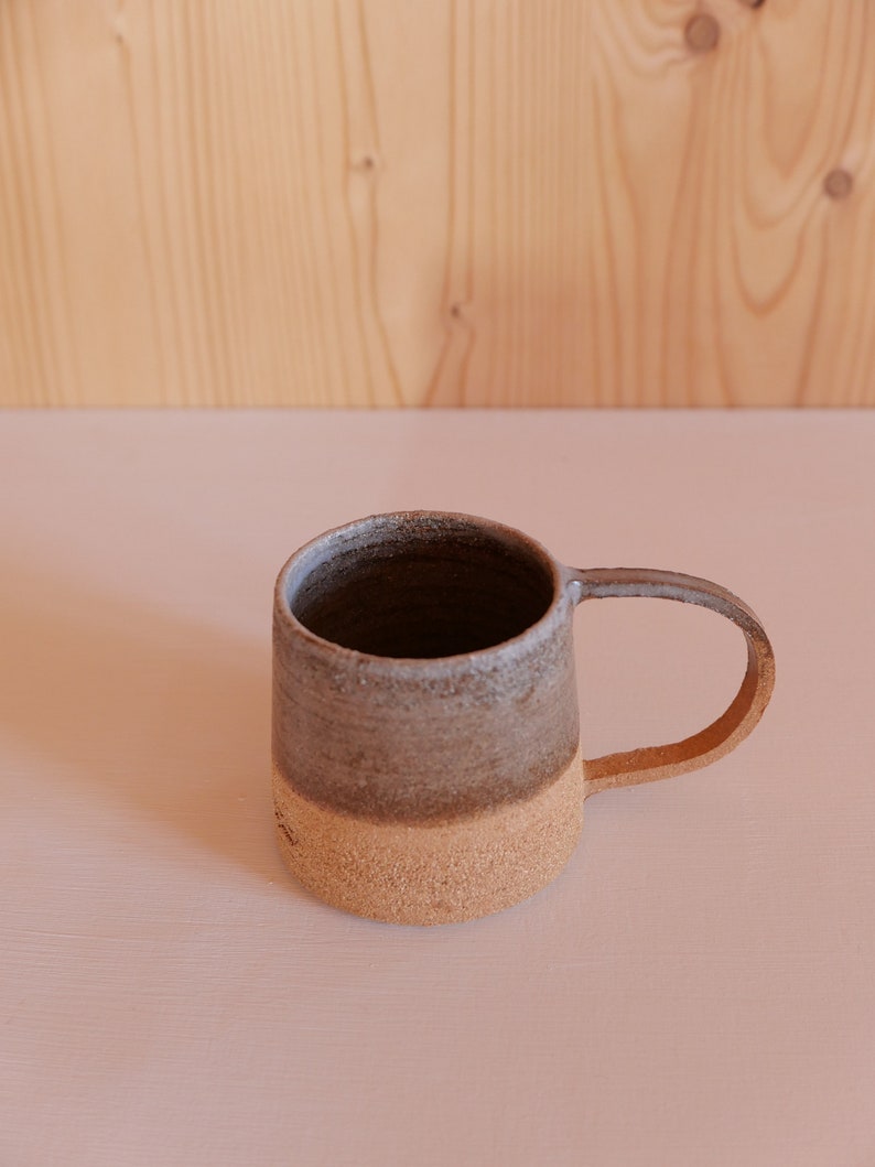 Stoneware tea or coffee cup handcrafted in ceramic image 3