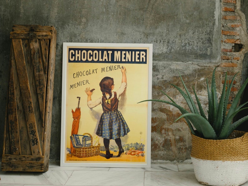 Reproduction of a Menier Chocolate Famous Advertising Poster. - Etsy
