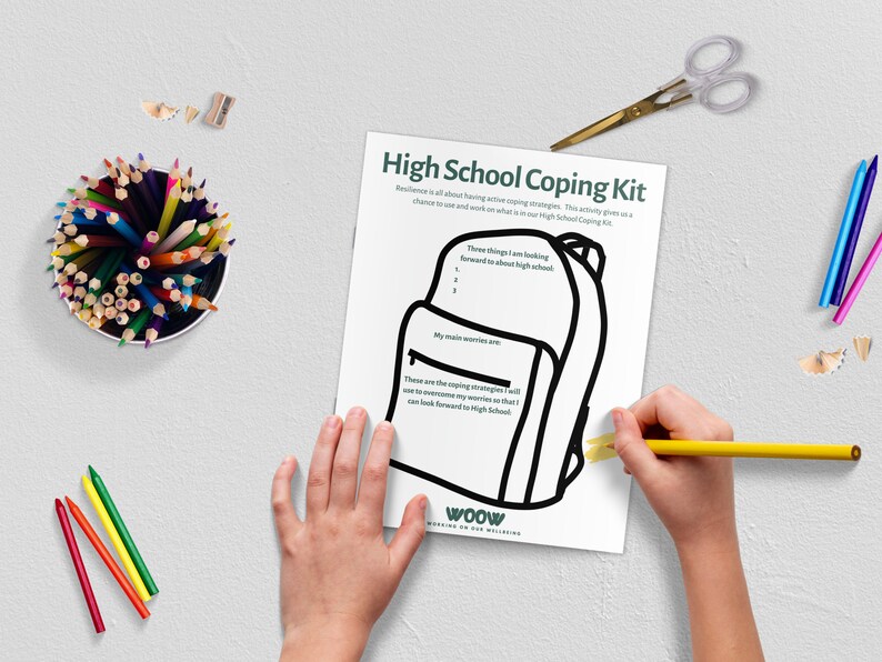 High School Transition Coping Kit, Resilience Rucksack Backpack ...