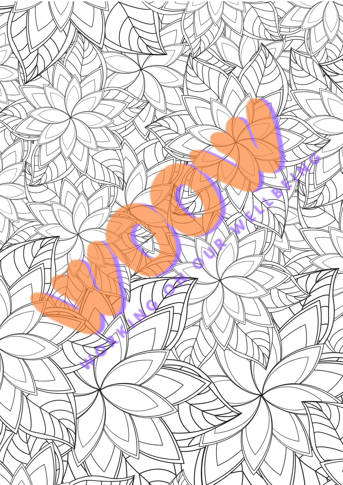 Printable Flower Colouring Sheets, Colouring Activity Worksheets, Floral Colouring Printable - Etsy