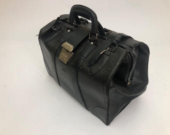 Sac de docteur noir vintage