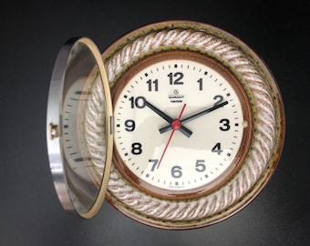 Ceramic GARANT transistor kitchen clock with original movement 1960.