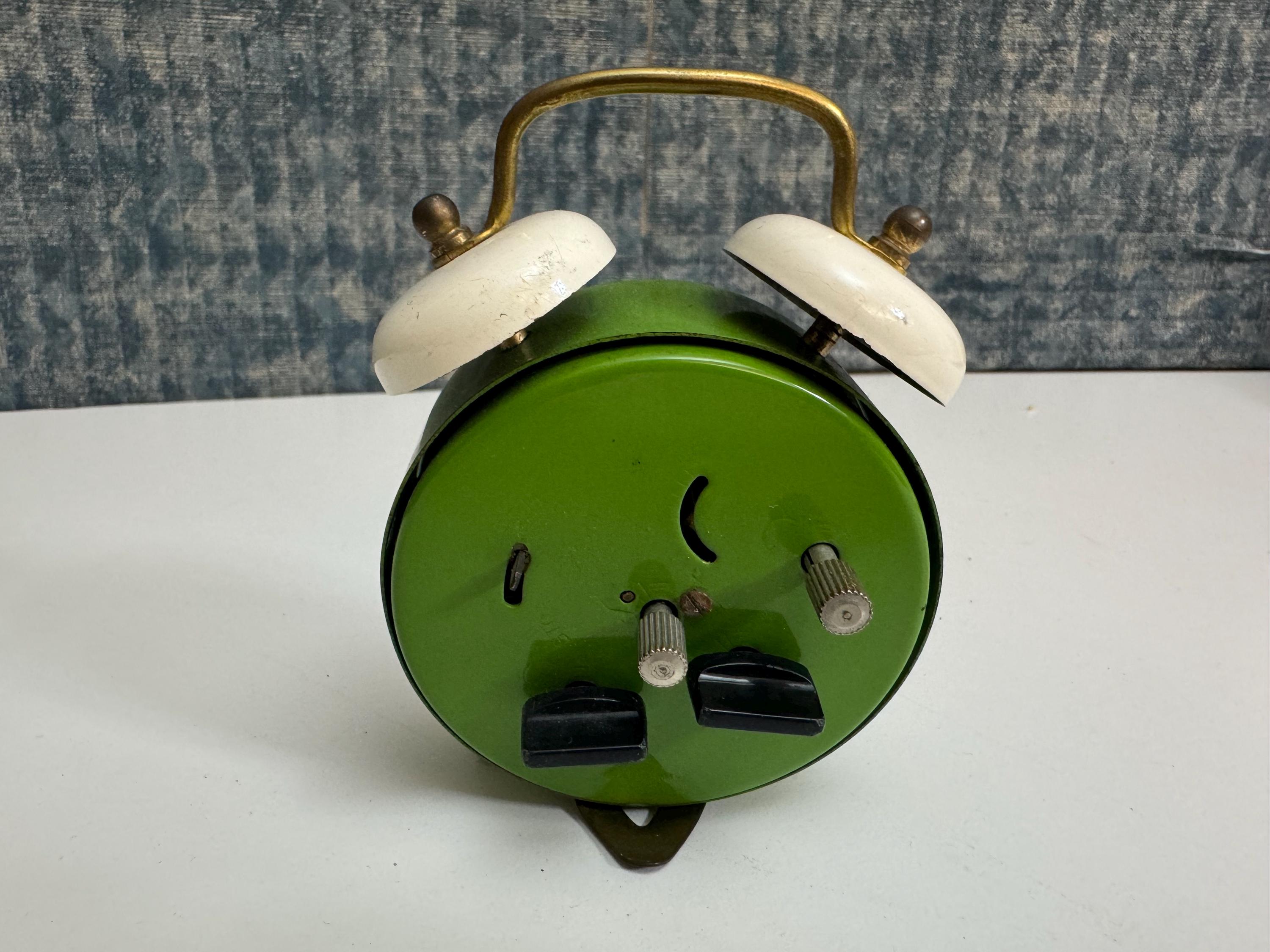 Vintage Blessing Children's Alarm Clock With Bear and Moving Eyes