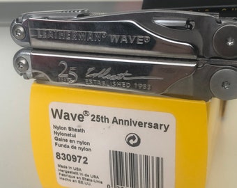 Leatherman Wave 25th anniversary limited edition. Brand new in box. Never used. This 25th anniversary limited edition is brand new.