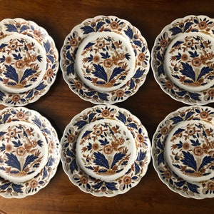 Vintage Dovedale Pattern plate by Booths Aardewerk