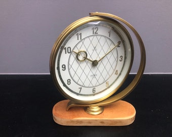 Rotatable PETER desk clock, table clock. 1955 vintage