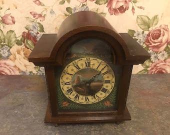 Old battery clock with an antique look.