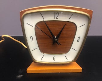 Vintage NUFA electric table clock 1960.