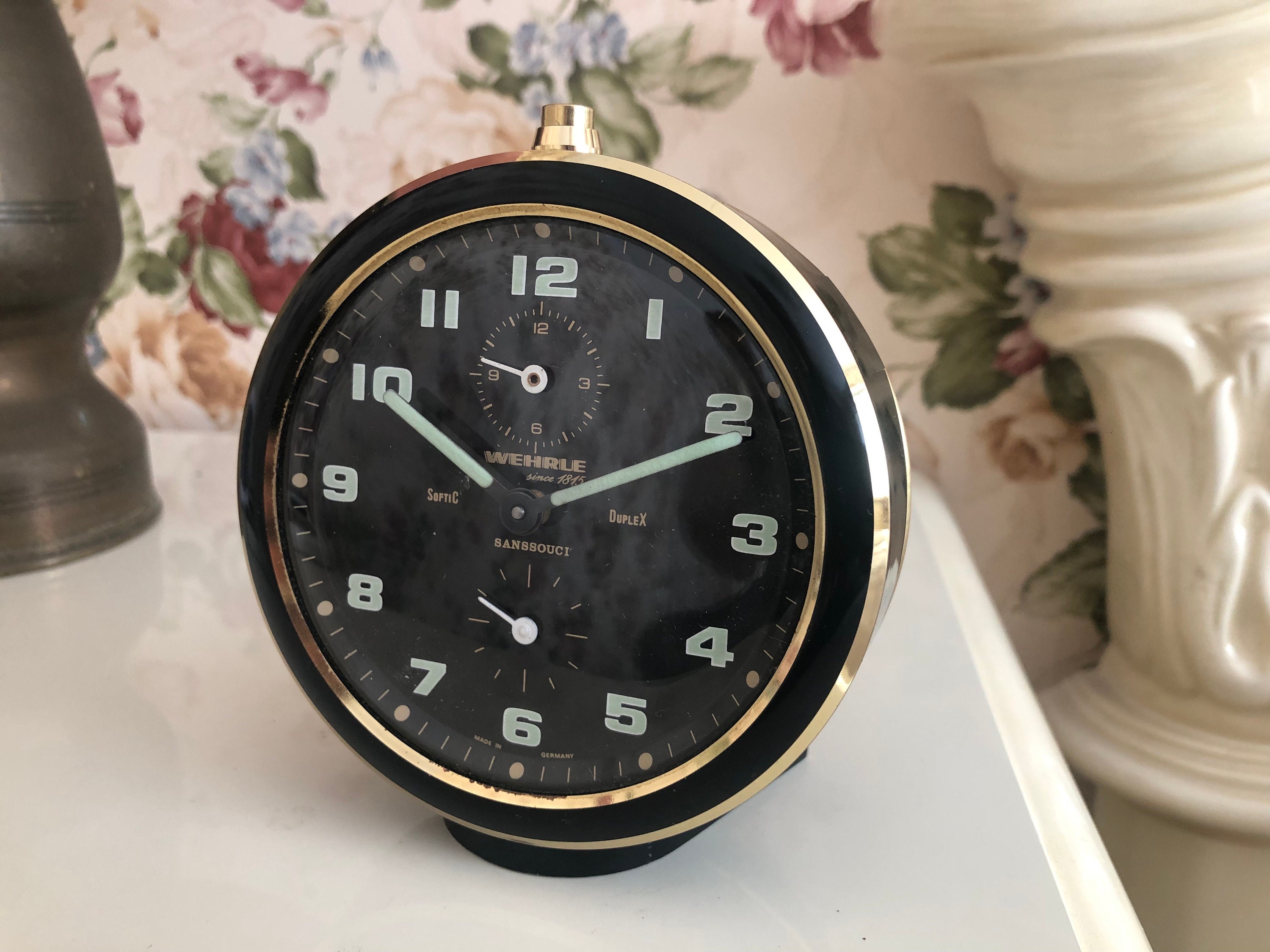 ［開封済新品］WEHRLE/手巻きアラームクロック/黒 Wehrle clock - Etsy 日本