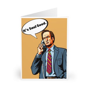 FUNNY CARD – “It’s Saul Good” | Quirky Lawyer Pun for Birthday, Congratulations, Thank-You, Handmade UK Design