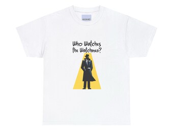 Who Watches the Watchmen T-Shirt | Philosophy Quote Shirt | Accountability Graphic Tee | Bold Existential Gift | Keolix Top