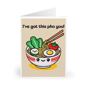 TARJETA DE PHO CON JUEGOS DE CHISTE – "¡Te lo traigo!" / Tarjeta de felicitación con un lindo gato y un ratón, tarjeta de juego de palabras de amor kawaii, cumpleaños, agradecimiento, simplemente porque sí