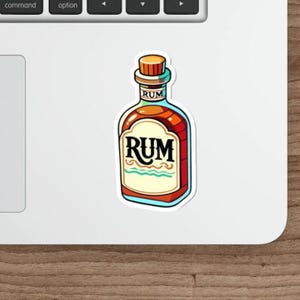 Sticker grappige rumfles – waterdichte laptopsticker