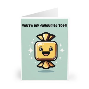 Carte de voeux Tu es ma préférée • Carte de jeu de mots caramel drôle pour lui ou elle • Anniversaire, Saint-Valentin, anniversaire ou juste parce que