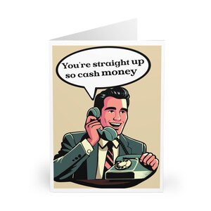 Vous êtes honnête, alors encaissez de l'argent Drôle | Anniversaires et anniversaires | 5 x 7 po. ou A5 | Blanc à l'intérieur | pour lui | Carte Pour Elle | blague | Humour