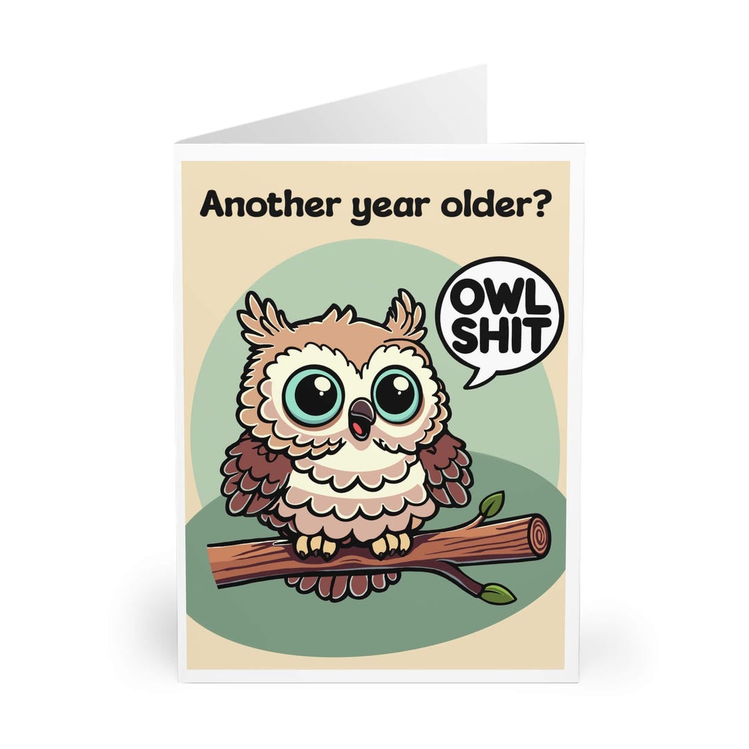 Funny Owl Pun Birthday Card Bring Laughter and Joy to Their Special Day ...