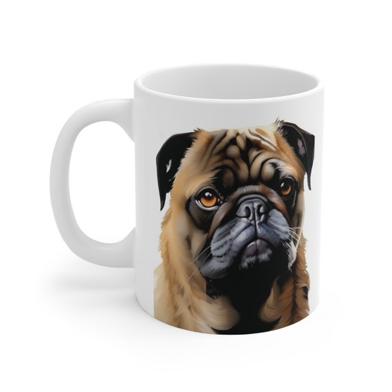 Kisoyo Adorable Mug Carlin - Ronflement Leur Chemin Dans Votre Cœur